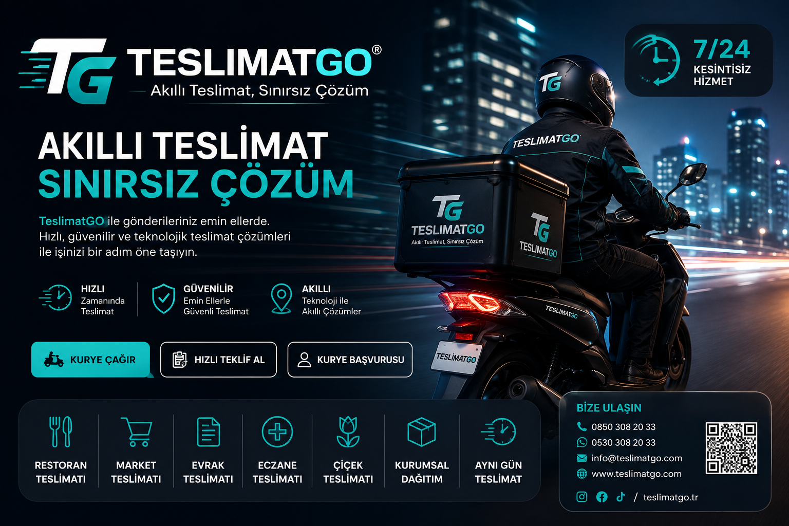 TeslimatGO® profesyonel moto kurye ve hızlı teslimat hizmeti