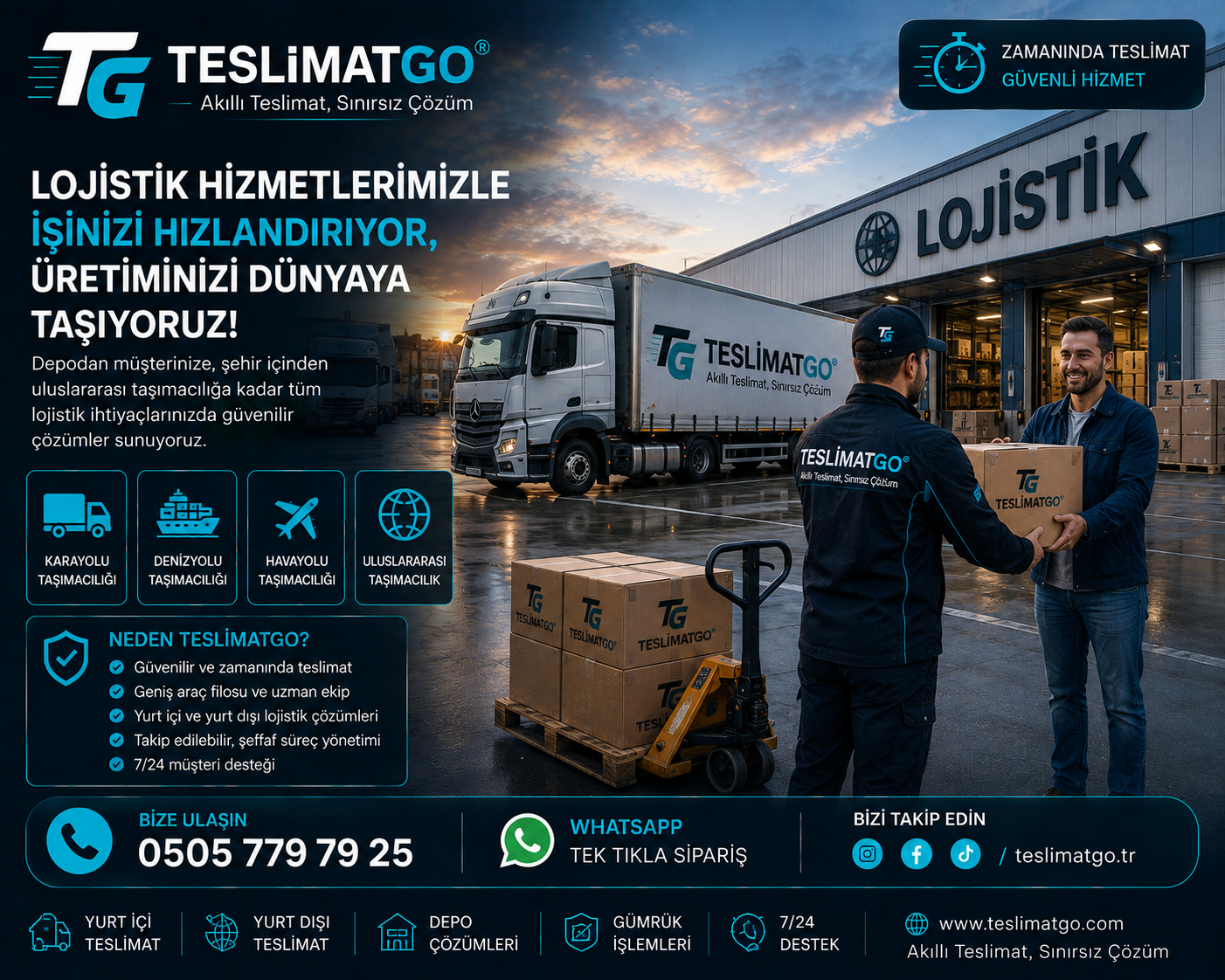 Lojistik ve taşımacılık teslimatı